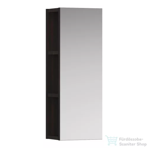 Laufen Base 70x25x18,5 cm-es nyitott polcos elem, tükörrel, sötétbarna szil H4029501102631