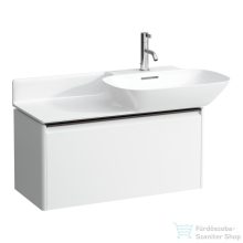   Laufen Base 77x35x37 cm-es 1 fiókos alsószekrény fekete fogantyúval,H813301,vagy H813302 mosdóhoz,fényes fehér H4030031102611