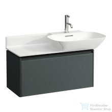  Laufen Base 77x35x37 cm-es 1 fiókos alsószekrény fekete fogantyúval,H813301,vagy H813302 mosdóhoz,Traffic Grey H4030031102661