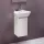 Laufen Base 27,7x29,6x52 cm-es 1 ajtós alsószekrény eloxált alumínium fogantyúval H815301 mosdóhoz,balos,matt fehér H4030111102601