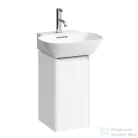 Laufen Base 27,7x29,6x52 cm-es 1 ajtós alsószekrény eloxált alumínium fogantyúval H815301 mosdóhoz,balos,matt fehér H4030111102601