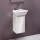 Laufen Base 27,7x29,6x52 cm-es 1 ajtós alsószekrény eloxált alumínium fogantyúval H815301 mosdóhoz,balos,fényes fehér H4030111102611