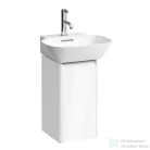 Laufen Base 27,7x29,6x52 cm-es 1 ajtós alsószekrény eloxált alumínium fogantyúval H815301 mosdóhoz,balos,fényes fehér H4030111102611