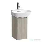 Laufen Base 27,7x29,6x52 cm-es 1 ajtós alsószekrény eloxált alumínium fogantyúval,H815301 mosdóhoz,balos,világos szil H4030111102621