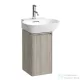 Laufen Base 27,7x29,6x52 cm-es 1 ajtós alsószekrény eloxált alumínium fogantyúval,H815301 mosdóhoz,balos,világos szil H4030111102621