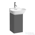 Laufen Base 27,7x29,6x52 cm-es 1 ajtós alsószekrény eloxált alumínium fogantyúval,H815301 mosdóhoz,balos,Traffic Grey H4030111102661