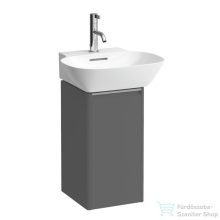   Laufen Base 27,7x29,6x52 cm-es 1 ajtós alsószekrény eloxált alumínium fogantyúval,H815301 mosdóhoz,balos,Traffic Grey H4030111102661