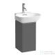Laufen Base 27,7x29,6x52 cm-es 1 ajtós alsószekrény eloxált alumínium fogantyúval,H815301 mosdóhoz,balos,Traffic Grey H4030111102661