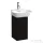 Laufen Base 27,7x29,6x52 cm-es 1 ajtós alsószekrény fekete fogantyúval,H815301 mosdóhoz,balos,sötétbarna szil H4030131102631