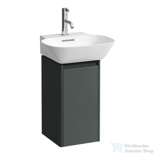 Laufen Base 27,7x29,6x52 cm-es 1 ajtós alsószekrény fekete fogantyúval,H815301 mosdóhoz,balos,Traffic Grey H4030131102661