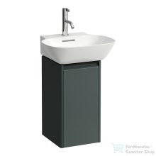   Laufen Base 27,7x29,6x52 cm-es 1 ajtós alsószekrény fekete fogantyúval,H815301 mosdóhoz,jobbos,Traffic Grey H4030141102661