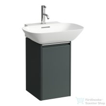   Laufen Base 31,7x33,9x51,5 cm-es 1 ajtós alsószekrény eloxált alumínium fogantyúval,H815302 mosdóhoz,balos,Traffic Grey H4030211102661