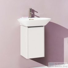   Laufen Base 31,7x33,9x51,5 cm-es 1 ajtós alsószekrény fekete fogantyúval,H815302 mosdóhoz,balos,matt fehér H4030231102601