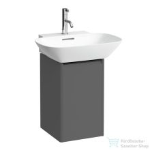   Laufen Base 31,7x33,9x51,5 cm-es 1 ajtós alsószekrény fekete fogantyúval,H815302 mosdóhoz,balos,Traffic Grey H4030231102661