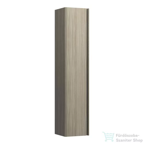 Laufen Base 165x35x33,5 cm-es 1 ajtós szekrény fekete fogantyúval,balos,Világos szil H4030331102621
