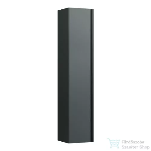 Laufen Base 165x35x33,5 cm-es 1 ajtós szekrény fekete fogantyúval,balos,Traffic grey H4030331102661