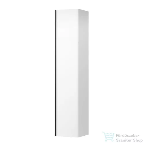 Laufen Base 165x35x33,5 cm-es 1 ajtós szekrény fekete fogantyúval,jobbos,fényes fehér H4030341102611