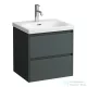 Laufen Lani 53,5 cm-es 2 fiókos alsószekrény H810082 mosdóhoz,traffic grey H4035221122661