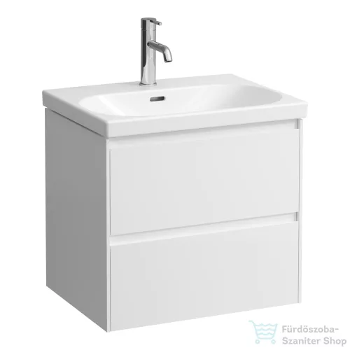 Laufen Lani 58,5 cm-es 2 fiókos alsószekrény H810083 mosdóhoz,matt fehér H4035321122601