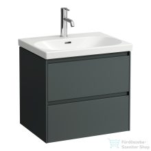   Laufen Lani 58,5 cm-es 2 fiókos alsószekrény H810083 mosdóhoz,Traffic Grey H4035321122661