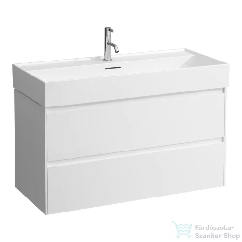 Laufen Lani 98,5 cm-es 2 fiókos alsószekrény H810089 mosdóhoz,fényes fehér H4035621122611