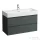 Laufen Lani 98,5 cm-es 2 fiókos alsószekrény H810089 mosdóhoz,Traffic Grey H4035621122661