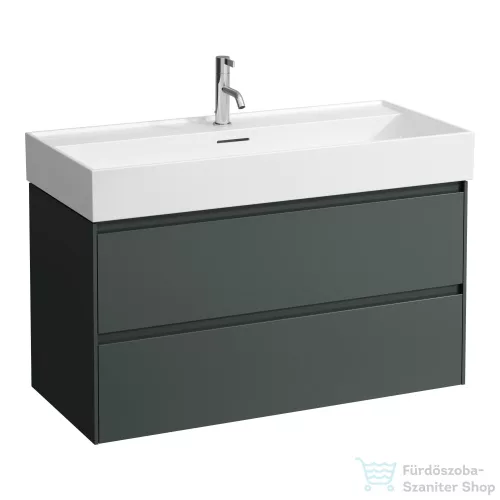 Laufen Lani 98,5 cm-es 2 fiókos alsószekrény H810089 mosdóhoz,Traffic Grey H4035621122661