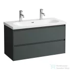 Laufen Lani 98,5 cm-es 2 fiókos alsószekrény H810089 mosdóhoz,Traffic Grey H4035621122661