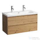 Laufen Lani 98,5 cm-es 2 fiókos alsószekrény H810089 mosdóhoz,Vad tölgy H4035621122671