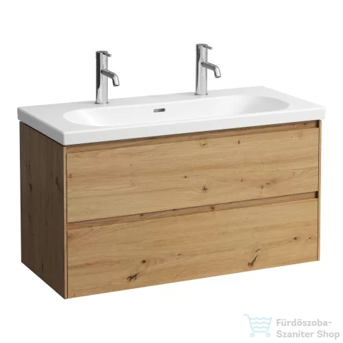 Laufen Lani 98,5 cm-es 2 fiókos alsószekrény H810089 mosdóhoz,Vad tölgy H4035621122671