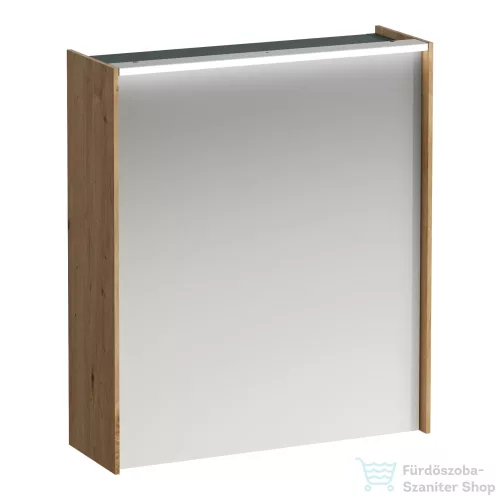 Laufen LANI tükrös szekrény, 60 cm, 1 ajtóval, ajtózsanér jobb oldalon, Vad tölgy H4037321122671