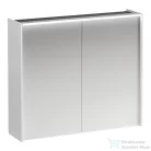 Laufen LANI tükrös szekrény, 80 cm, 2 ajtóval, LED-világítással, matt fehér H4037621122601