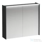Laufen LANI tükrös szekrény, 80 cm, 2 ajtóval, LED-világítással, Traffic grey H4037621122661