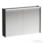 Laufen LANI tükrös szekrény, 100 cm, 2 ajtóval, LED-világítással, Traffic grey H4037921122661