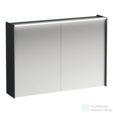   Laufen LANI tükrös szekrény, 100 cm, 2 ajtóval, LED-világítással, Traffic grey H4037921122661