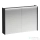 Laufen LANI tükrös szekrény, 100 cm, 2 ajtóval, LED-világítással, Traffic grey H4037921122661