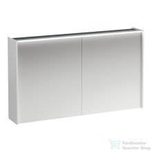   Laufen LANI tükrös szekrény, 120 cm, 2 ajtóval, LED-világítással, fényes fehér H4038221122611