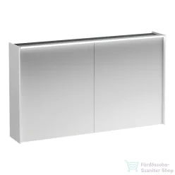   Laufen LANI tükrös szekrény, 120 cm, 2 ajtóval, LED-világítással, fényes fehér H4038221122611