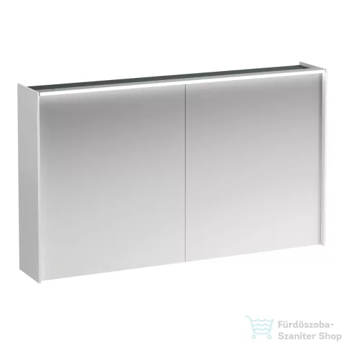 Laufen LANI tükrös szekrény, 120 cm, 2 ajtóval, LED-világítással, fényes fehér H4038221122611