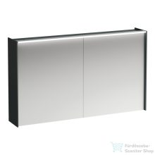  Laufen LANI tükrös szekrény, 120 cm, 2 ajtóval, LED-világítással, Traffic grey H4038221122661
