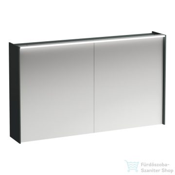   Laufen LANI tükrös szekrény, 120 cm, 2 ajtóval, LED-világítással, Traffic grey H4038221122661