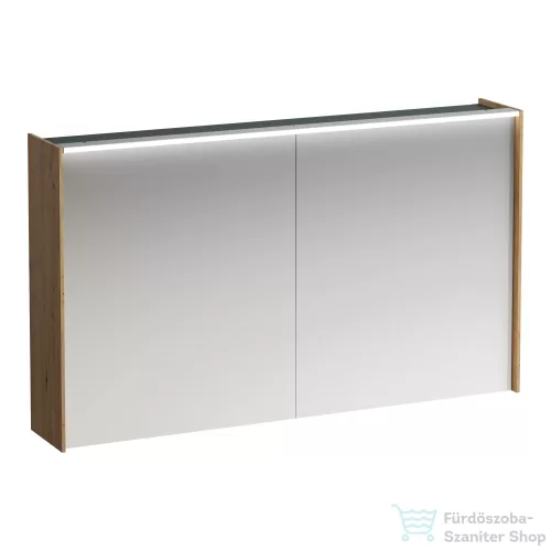 Laufen LANI tükrös szekrény, 120 cm, 2 ajtóval, LED-világítással, Vad tölgy H4038221122671