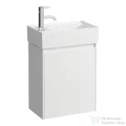 Laufen Lani 43,5 cm-es 1 ajtós alsószekrény H815335 mosdóhoz ajtózsanér bal oldalon, matt fehér H4039011122601