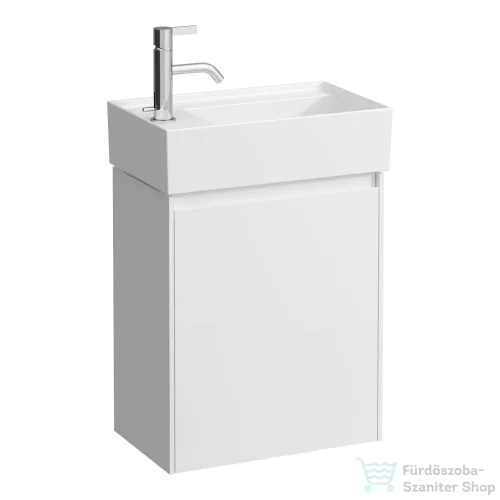 Laufen Lani 43,5 cm-es 1 ajtós alsószekrény H815335 mosdóhoz ajtózsanér bal oldalon, matt fehér H4039011122601