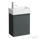 Laufen Lani 43,5 cm-es 1 ajtós alsószekrény H815335 mosdóhoz ajtózsanér bal oldalon, Traffic Grey H4039011122661