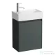 Laufen Lani 43,5 cm-es 1 ajtós alsószekrény H815335 mosdóhoz ajtózsanér bal oldalon, Traffic Grey H4039011122661