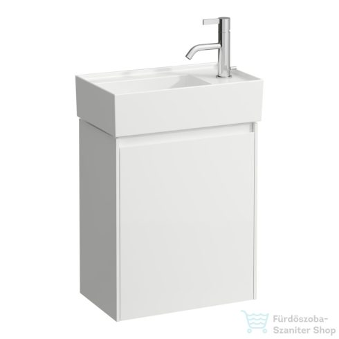 Laufen Lani 43,5 cm-es 1 ajtós alsószekrény H815334 mosdóhoz ajtózsanér jobb oldalon, matt fehér H4039021122601
