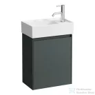 Laufen Lani 43,5 cm-es 1 ajtós alsószekrény H815334 mosdóhoz ajtózsanér jobb oldalon, Traffic Grey H4039021122661