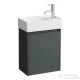 Laufen Lani 43,5 cm-es 1 ajtós alsószekrény H815334 mosdóhoz ajtózsanér jobb oldalon, Traffic Grey H4039021122661