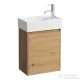 Laufen Lani 43,5 cm-es 1 ajtós alsószekrény H815334 mosdóhoz ajtózsanér jobb oldalon, Vad tölgy H4039021122671